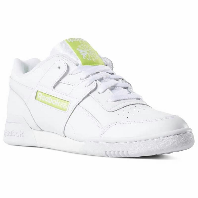 Tenisi Reebok Workout Plus Barbati Albi/Verzi Deschis Romania GA7171GZ